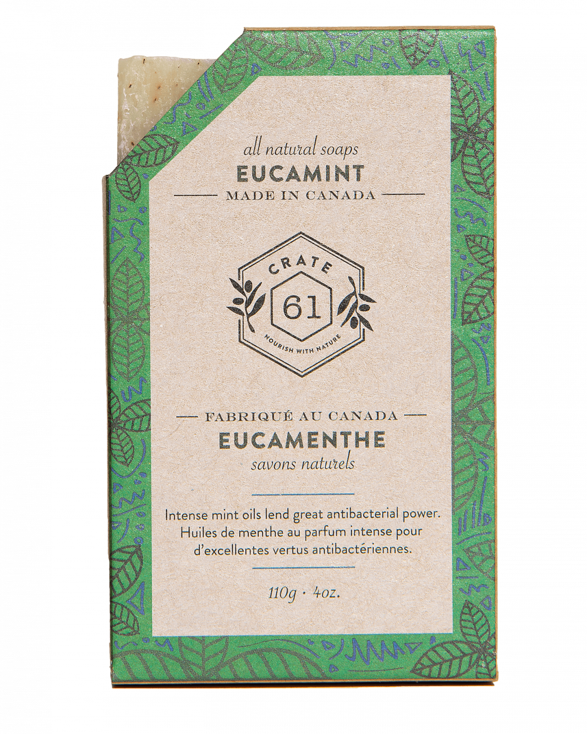 Savon Naturel 'Eucamenthe'/ 'EucaMint' Natural Soap