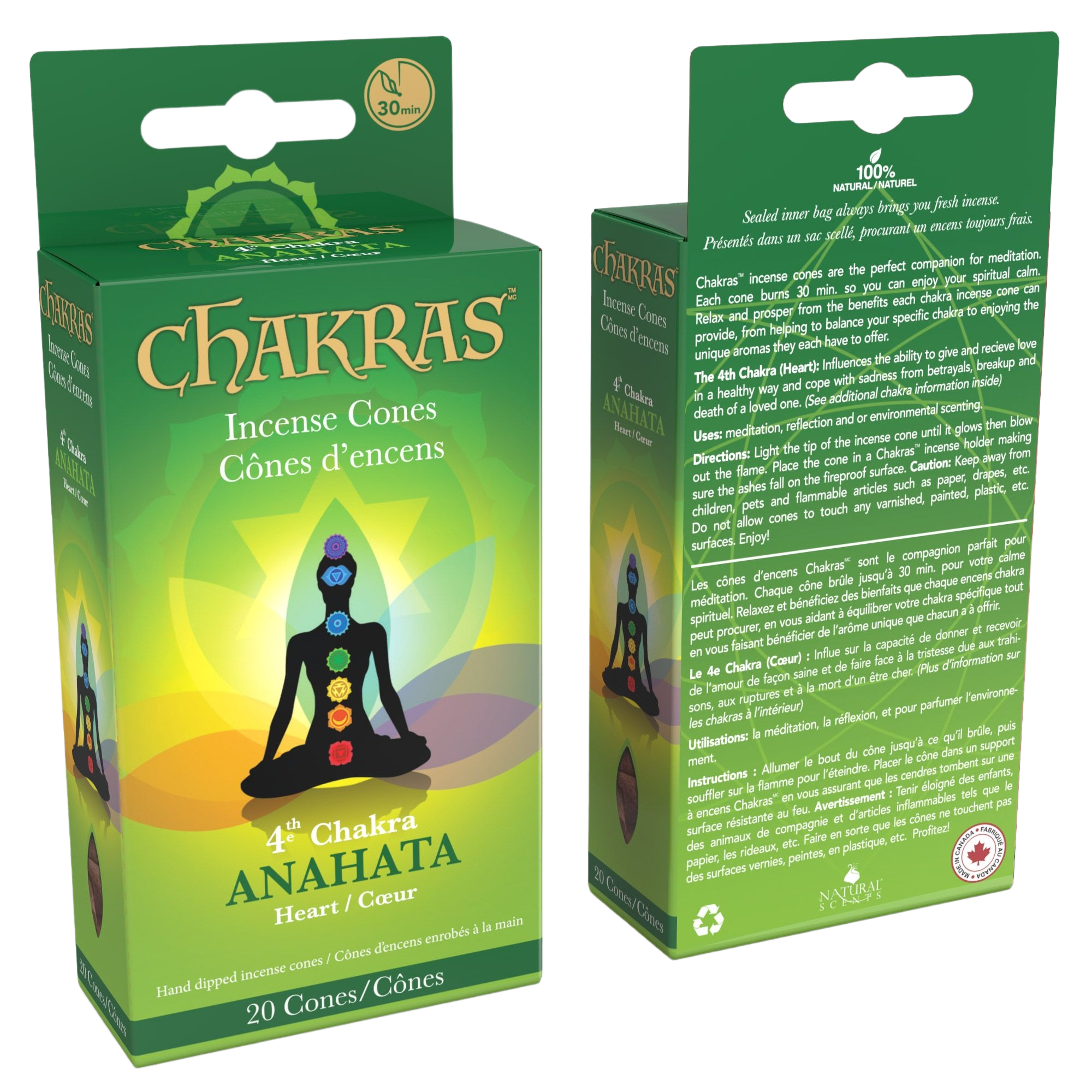 Encens 4e Chakra 'Coeur'/ 4th Chakra 'Heart' Incense