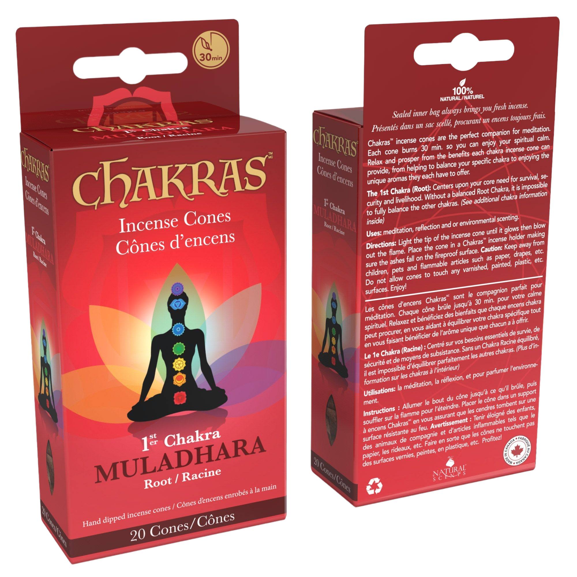 Encens 1er Chakra 'Racine'/ 1st Chakra 'Root' Incense